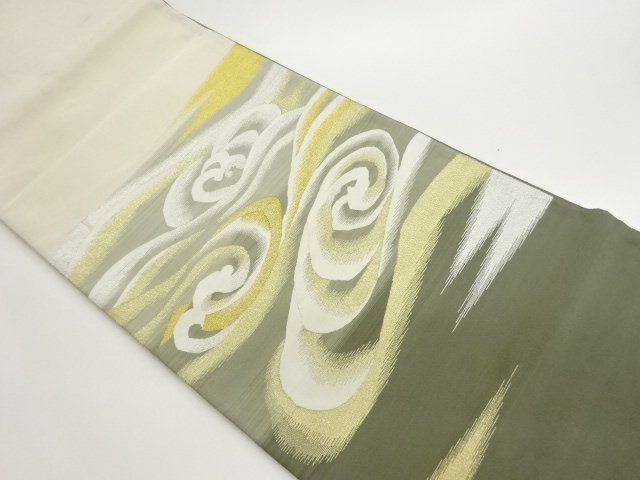 JAPANESE FUKURO OBI / WOVEN ROUGH WAVE